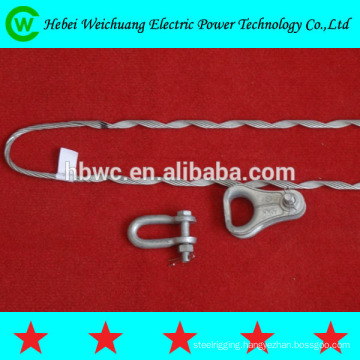 High quality aluminium clad steel wire or galvanized steel wire guy grip dead end right hand direction for ADSS cable